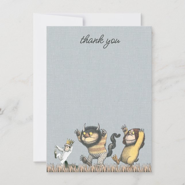 Where the Wild Things Are Baby Shower Thank You (Front)