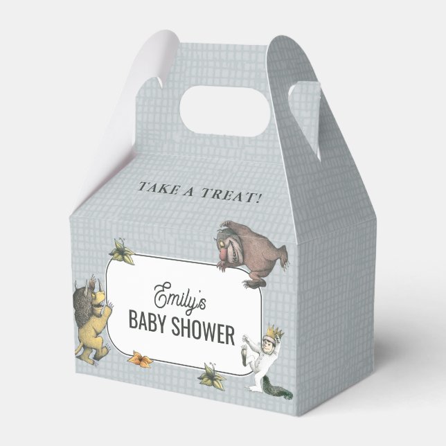 Where the Wild Things Are Character Baby Shower Favor Box (Front Side)