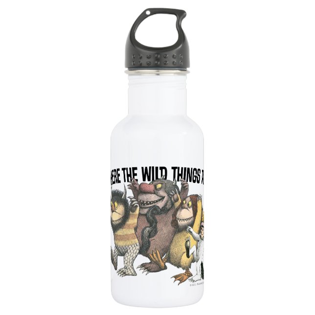 Where the Wild Things Are Characters & Logo 532 Ml Water Bottle (Front)