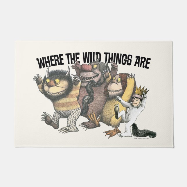 Where the Wild Things Are Characters & Logo Doormat (Front)