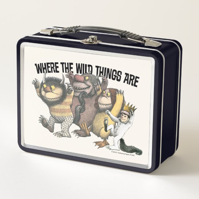 Where the Wild Things Are Characters & Logo Metal Lunch Box (Front)