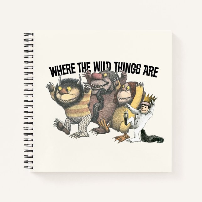 Where the Wild Things Are Characters & Logo Notebook (Front)