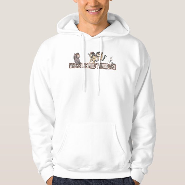 Where the Wild Things Are Characters on Logo Hoodie (Front)