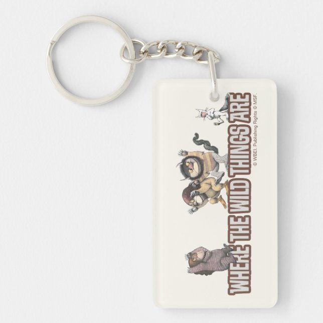 Where the Wild Things Are Characters on Logo Keychain (Front)