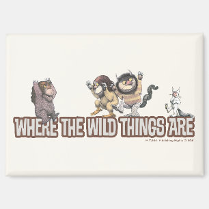 Where the Wild Things Are Characters on Logo Magnet