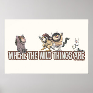 Where the Wild Things Are Characters on Logo Poster