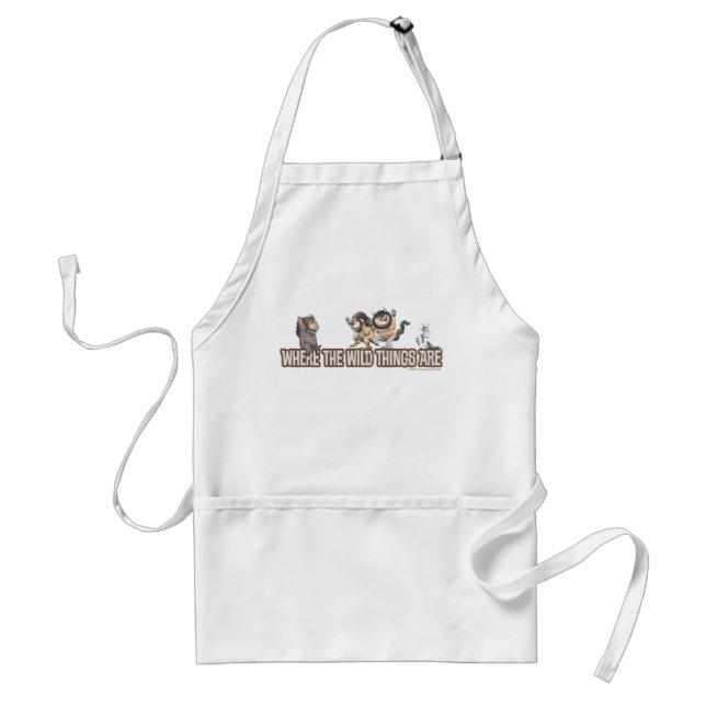 Where the Wild Things Are Characters on Logo Standard Apron (Front)
