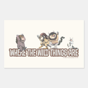 Where the Wild Things Are Characters on Logo Sticker