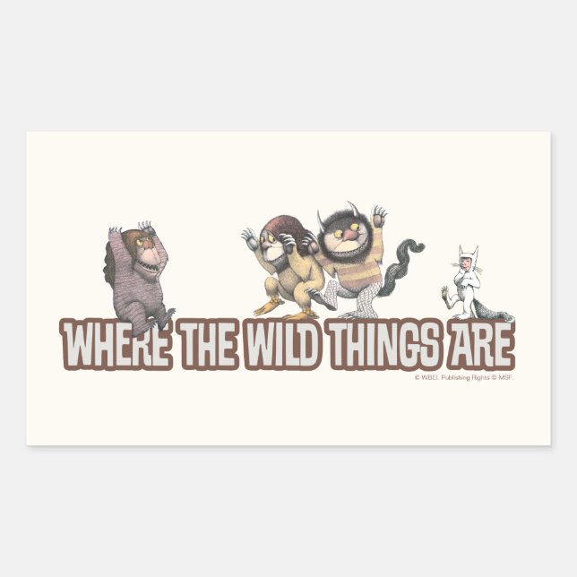 Where the Wild Things Are Characters on Logo Sticker (Front)