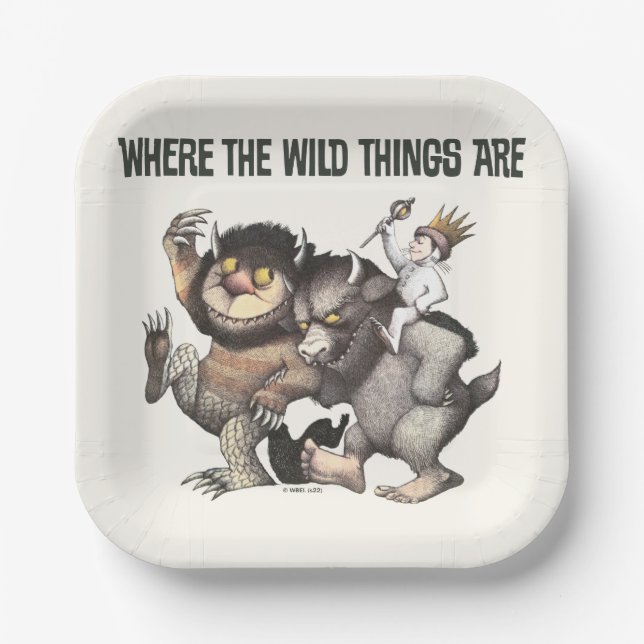 Where the Wild Things Are Characters Paper Plate (Front)