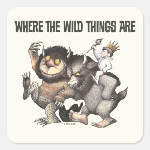 Where the Wild Things Are Characters Square Sticker