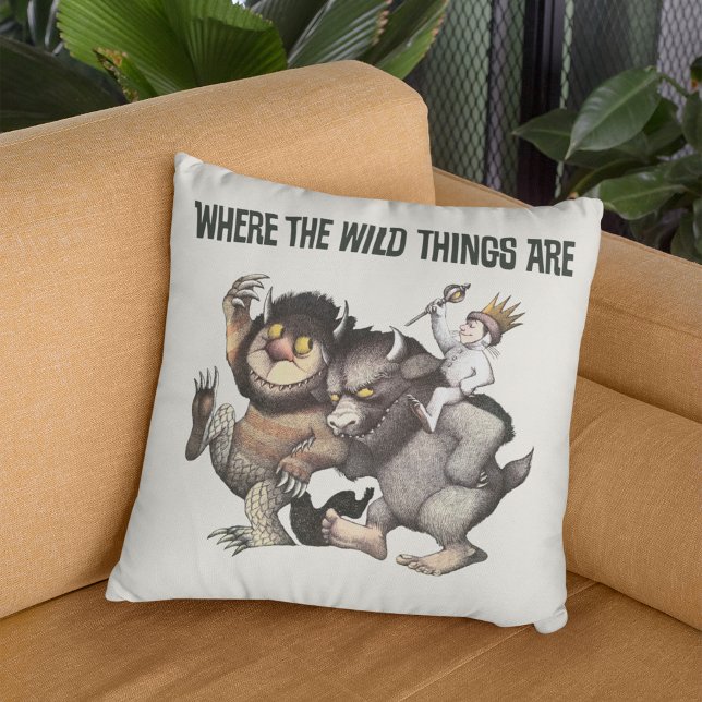 Where the Wild Things Are Characters Throw Pillow (Pillow on chair)