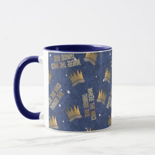 Where the Wild Things Are Crown and Stars Pattern Mug