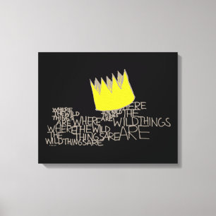 Where the Wild Things Are   Crown Canvas Print