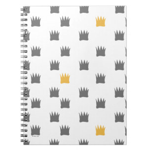 Where the Wild Things Are Crown Pattern Notebook