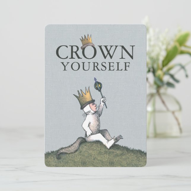 Where the Wild Things Are | Crown Yourself  Invitation (Standing Front)