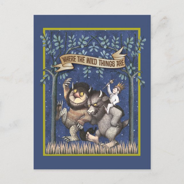 Where the Wild Things Are Graphic Postcard (Front)