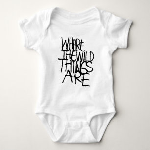 Where the Wild Things Are Handwritten Baby Bodysuit