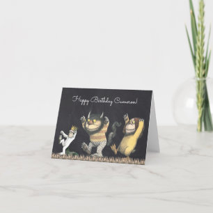 Where the Wild Things Are Happy Birthday Card