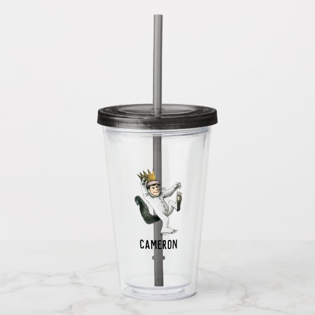 Where the Wild Things Are | Max | Add Your Name Acrylic Tumbler (Front)