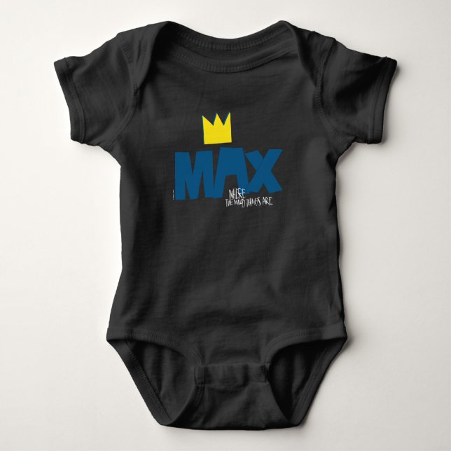 Where the Wild Things Are | Max and Crown Baby Bodysuit (Front)