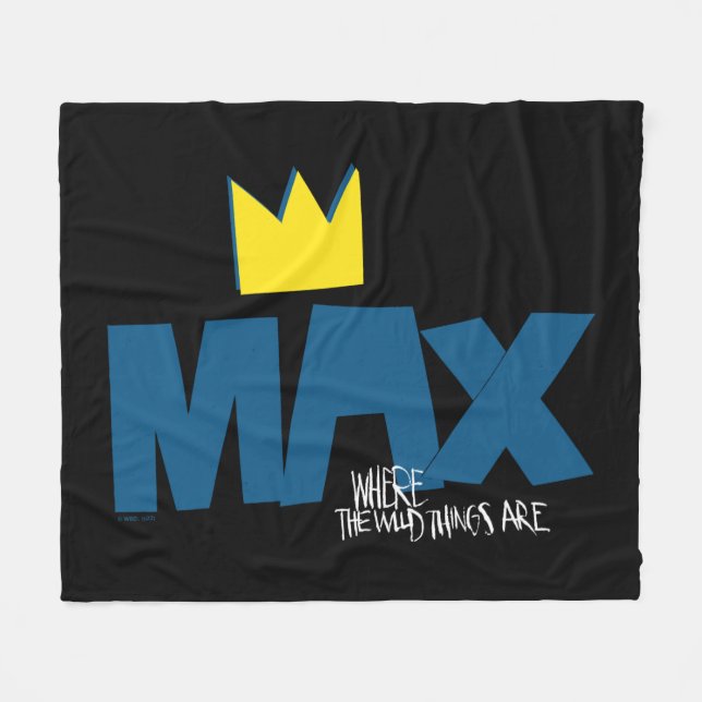 Where the Wild Things Are | Max and Crown Fleece Blanket (Front (Horizontal))
