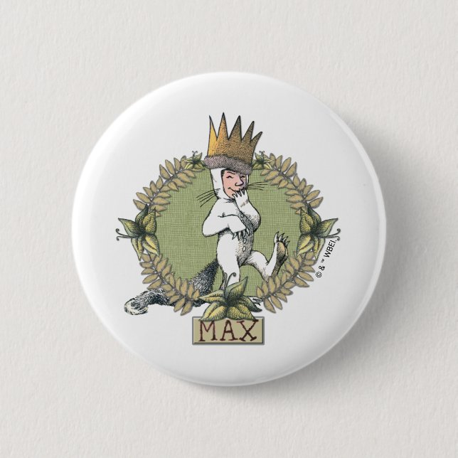 Where the Wild Things Are | Max Badge 2 Inch Round Button (Front)
