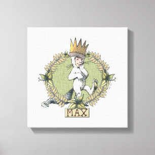 Where the Wild Things Are   Max Badge Canvas Print