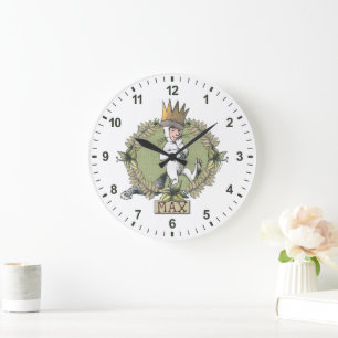 Where the Wild Things Are   Max Badge Large Clock