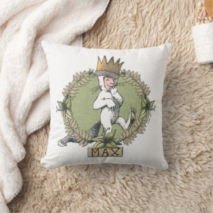 Where the Wild Things Are   Max Badge Throw Pillow