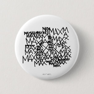 Where the Wild Things Are   Max Repeated 2 Inch Round Button