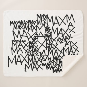 Where the Wild Things Are   Max Repeated Sherpa Blanket