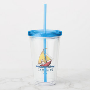 Where the Wild Things Are Max Sailing Acrylic Tumbler