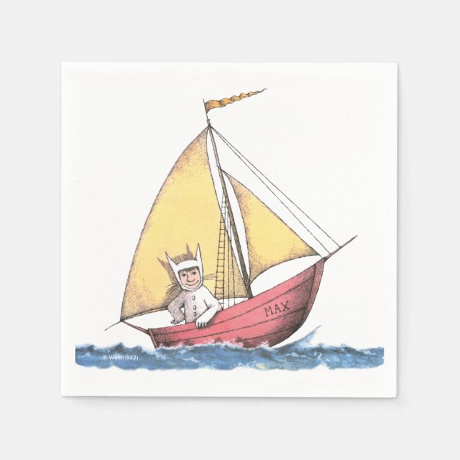 Where the Wild Things Are | Max Sailing Napkin (Front)