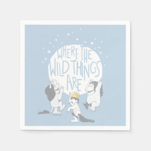 Where The Wild Things Are   Moon & Stars Napkin