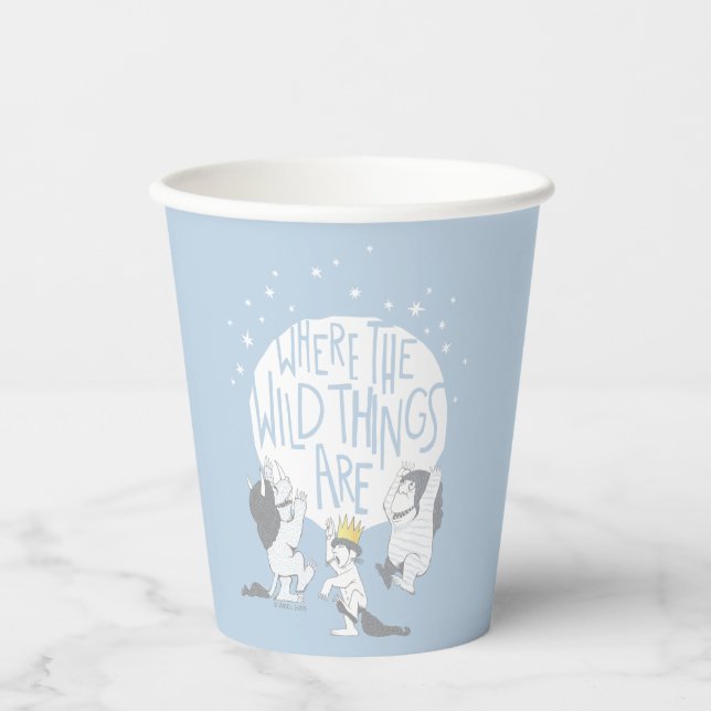 Where The Wild Things Are | Moon & Stars Paper Cups (Front)