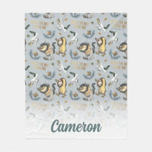 Where the Wild Things Are Pattern Fleece Blanket
