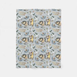Where the Wild Things Are Pattern Fleece Blanket