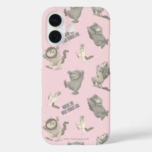 Where the Wild Things Are Pink Star Pattern iPhone 16 Case