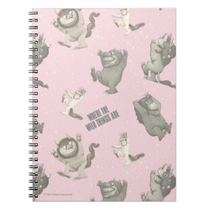 Where the Wild Things Are Pink Star Pattern Notebook