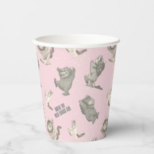 Where the Wild Things Are Pink Star Pattern Paper Cups