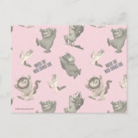 Where the Wild Things Are Pink Star Pattern