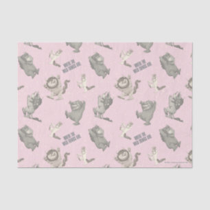 Where the Wild Things Are Pink Star Pattern Tissue Paper
