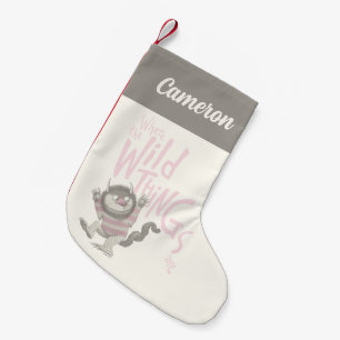 Where the Wild Things Are Quote   Add Your Name Small Christmas Stocking