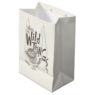 Where the Wild Things Are Quote Medium Gift Bag