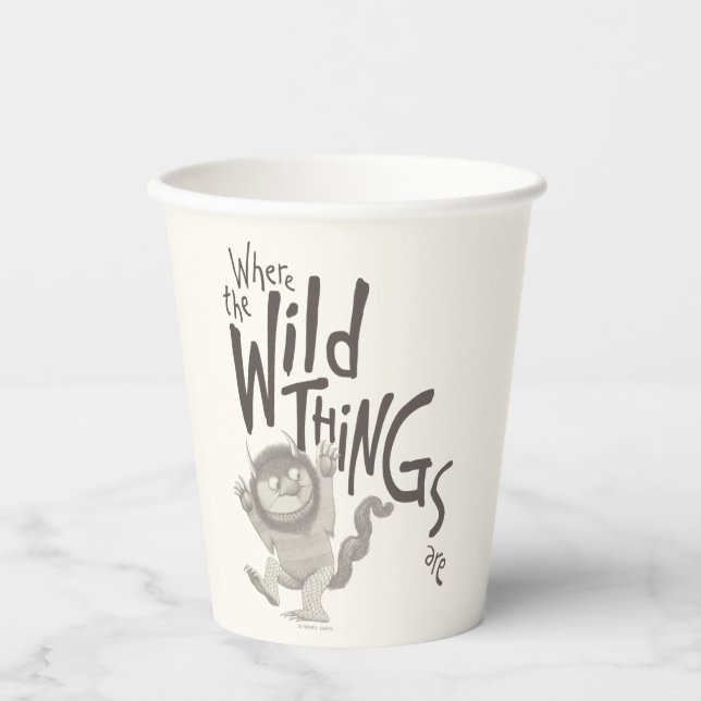 Where the Wild Things Are Quote Paper Cups (Front)