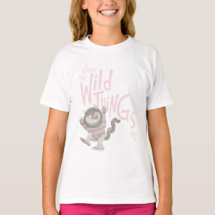 Where the Wild Things Are Quote - Pink T-Shirt