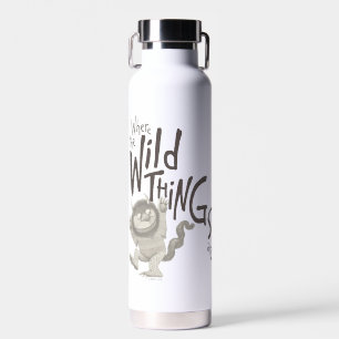Where the Wild Things Are Quote Water Bottle