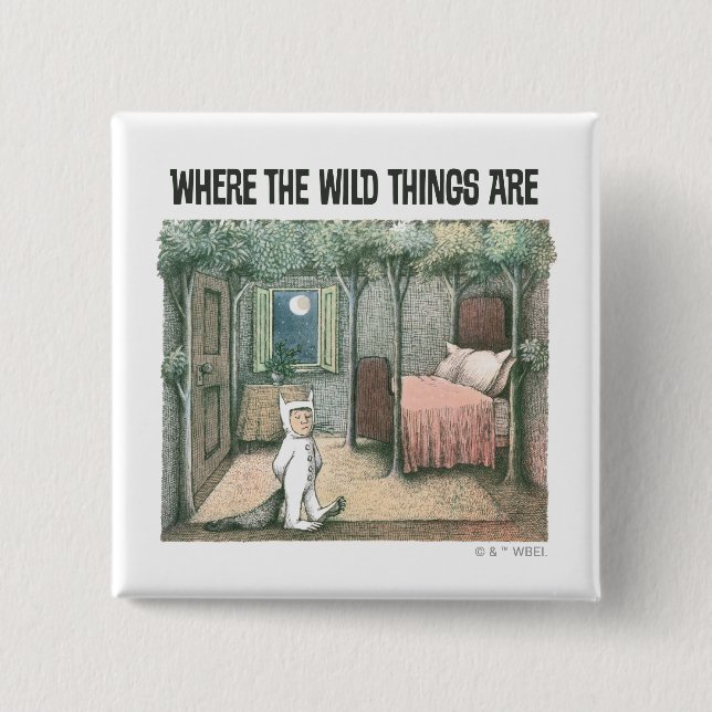Where The Wild Things Are | Scene 3 2 Inch Square Button (Front)
