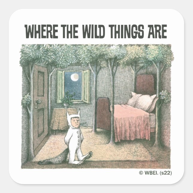 Where The Wild Things Are | Scene 3 Square Sticker (Front)